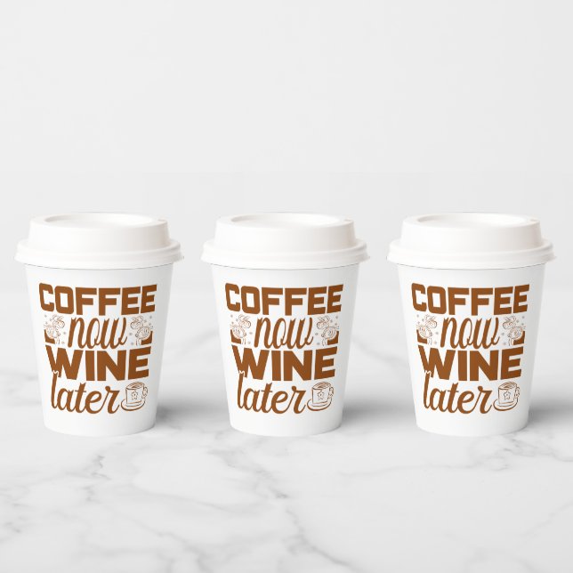 lustige Kaffee-Bar-Party Pappbecher (Multi)