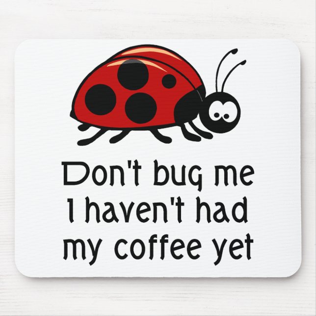 Lustige Kaffee-Liebhaber-Mausunterlage mit Mousepad (Vorne)