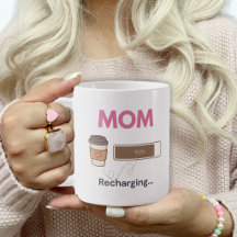 Lustige Kaffee-Mama Aufladung Kaffee-Zitat