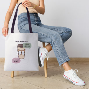 Lustige Kaffee-Mama-Geheimwissen-Zitat Tasche