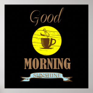 lustige Kaffee-Sprüche Poster