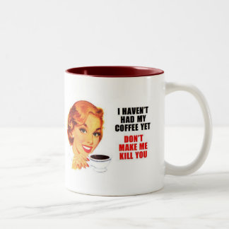 Lustige Kaffee-Tasse Zweifarbige Tasse
