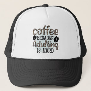 Lustige Kaffee-Wortkunst Truckerkappe