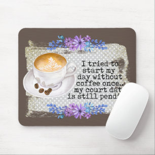 lustige Kaffeeliebhaber Wortkunst Mousepad