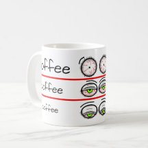 Lustige Kaffeestimmungsebenen-Design
