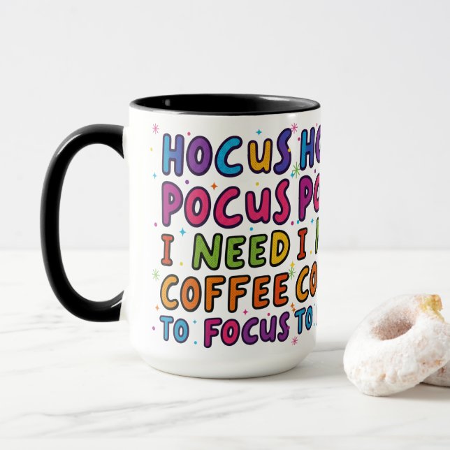 Lustige Kaffeetasse (Mit Donut)