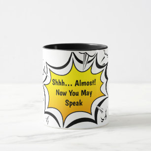 Lustige Kaffeewitz-Comic-Tasse Tasse