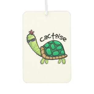 LUSTIGE KAKTUS-SCHILDKRÖTE KINDER T-SHIRT AUTOLUFTERFRISCHER