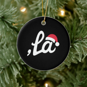 Lustige Kamala Harris 2024 Komma La Weihnachten Keramik Ornament