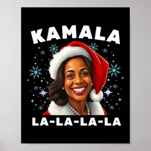 Lustige Kamala Harris 2024 Weihnachten Komma La Mä Poster