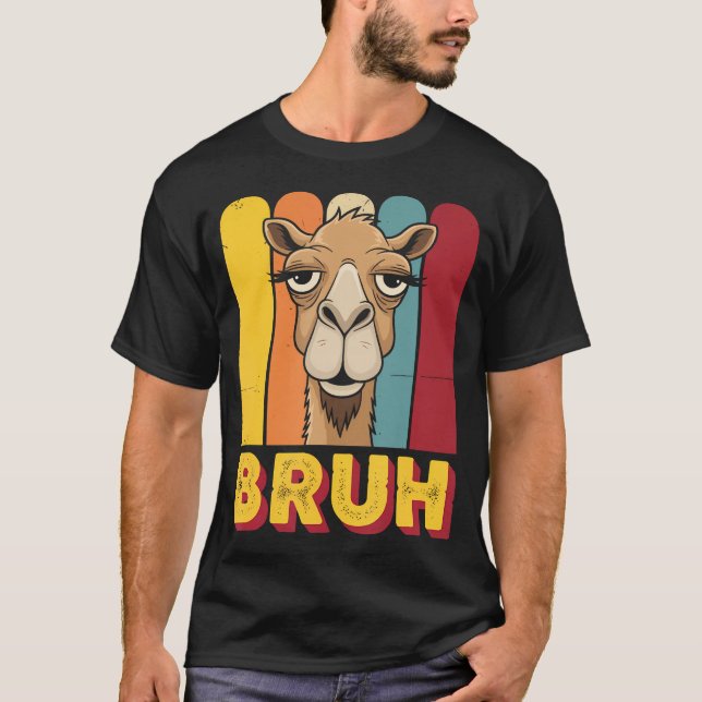 Lustige Kamel Bruh Meme T-Shirt (Vorderseite)