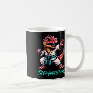Lustige Kampfsportarten Karate Taekwondo Dino Tier Kaffeetasse