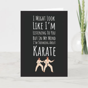 Lustige Karate Karten Sport Kampfsport Selbstverte