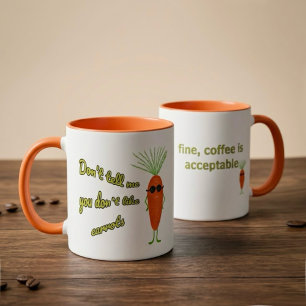Lustige Karotte Tasse