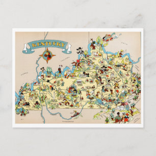 Lustige Karte von Kentucky