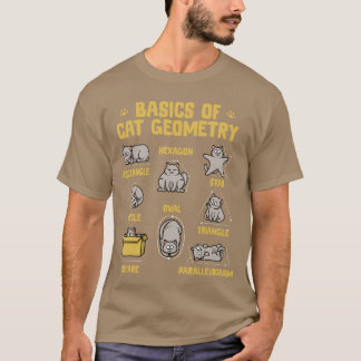 Lustige Katze Basics Katze Geometrie Matheacher Ka T-Shirt