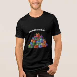 Lustige Katze "Das beste Geschenk bin ich" Geburts Tri-Blend Shirt