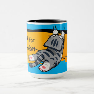 Lustige Katze, Dicke Katze, Lustige Schrift, Moder Tasse