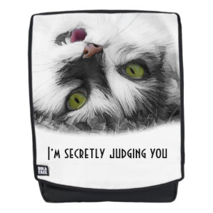 Lustige Katze elegant anpassbar Rucksack