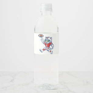 Lustige Katze Football-Spieler