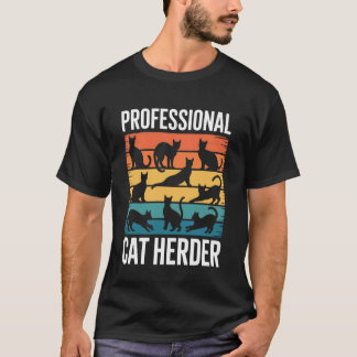 Lustige Katze für Teamleiter des Arbeitsplatzmanag T-Shirt