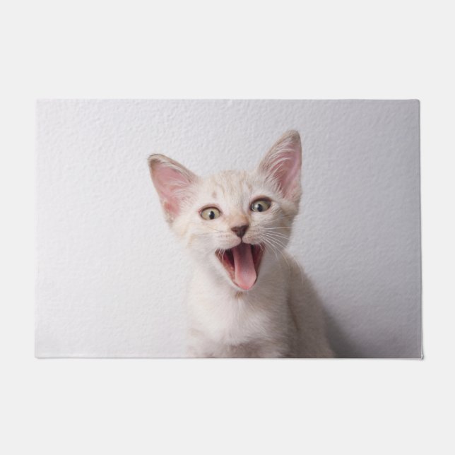 Lustige Katze Fußmatte (Vorderseite)