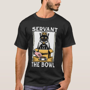 Lustige Katze in der Box Diener Der Schalen Katzen T-Shirt