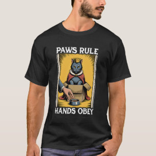 Lustige Katze in der Box Pfoten regieren Hände geh T-Shirt