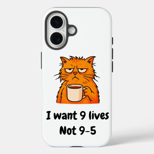 Lustige Katze   iPhone 16 Hülle (Rückseite)