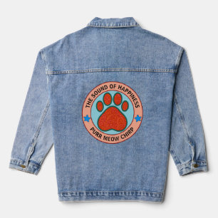 lustige Katze Jeansjacke