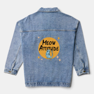 lustige Katze Jeansjacke