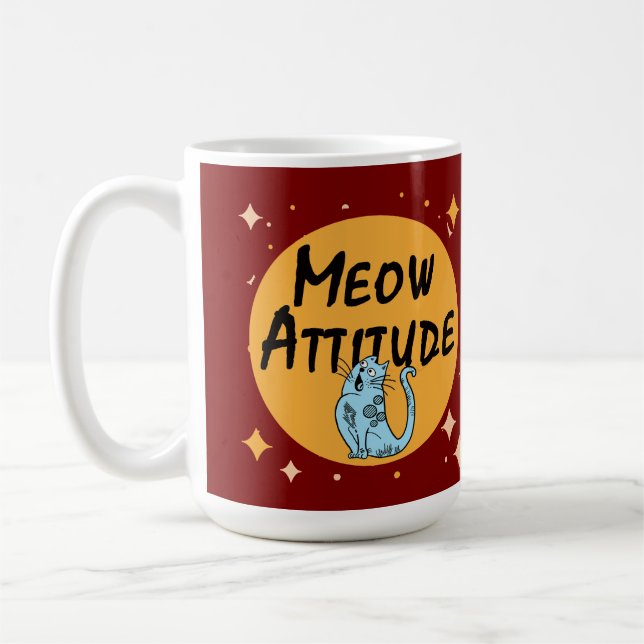 lustige Katze Kaffeetasse (Links)