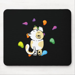 Lustige Katze Kletterer Felsenklettern Für Männer Mousepad