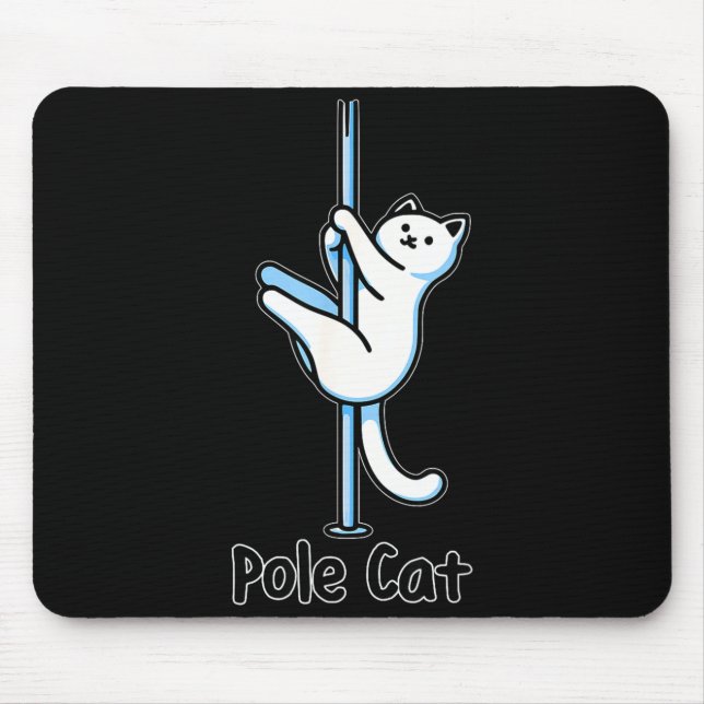 Lustige Katze Le Tanzt Oder Ist Es Ein Lecat Worts Mousepad (Vorne)