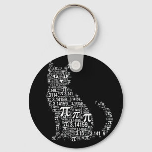Lustige Katze Mathe Liebhaber Geek Design Schlüsselanhänger