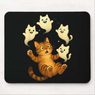 Lustige Katze Meme Soky Halloween Kätzchen  Mousepad