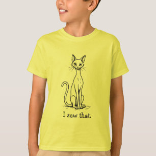 Lustige Katze mit hochmütigem Ausdruck Ich habe da T-Shirt
