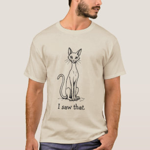 Lustige Katze mit hochmütigem Ausdruck Ich habe da T-Shirt