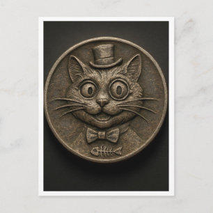 Lustige Katze. Postkarte