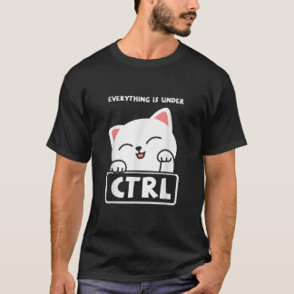 Lustige Katze Programmierer Entwickler Coder Compu T-Shirt