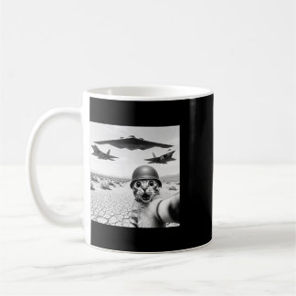 Lustige Katze raucht Zigarette Bier Gen Z 4. Juli Kaffeetasse