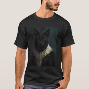 Lustige Katze Renaissance Mittelalter Ölgemälde 1 T-Shirt