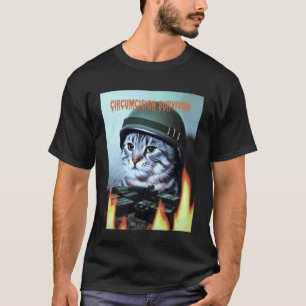 Lustige Katze sagt Beschneidungsüberlebender Parod T-Shirt