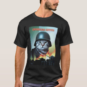 Lustige Katze sagt Beschneidungsüberlebender Parod T-Shirt
