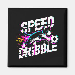 Lustige Katze spielt Fußball-Geschenk für Kinder J Magnet