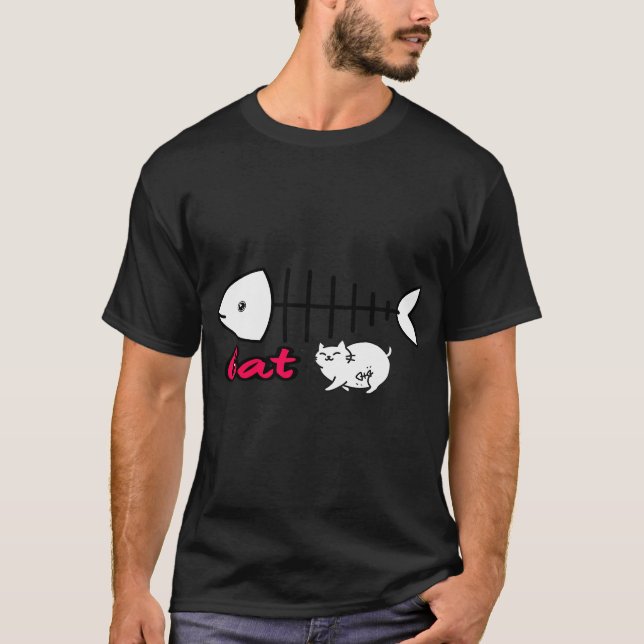 Lustige Katze T-Shirt (Vorderseite)