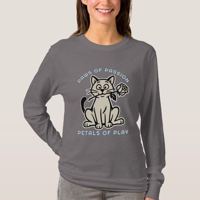 lustige Katze T-Shirt (Vorderseite)