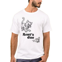 Lustige Katze T-Shirt – Cartoon-Hauswirt Ch