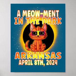 Lustige Katze Totale Sonnenfinsternis Wortspiel Poster