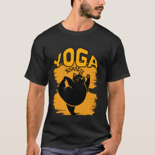 Lustige Katze Yoga Namaste Design Katzenliebhaber  T-Shirt